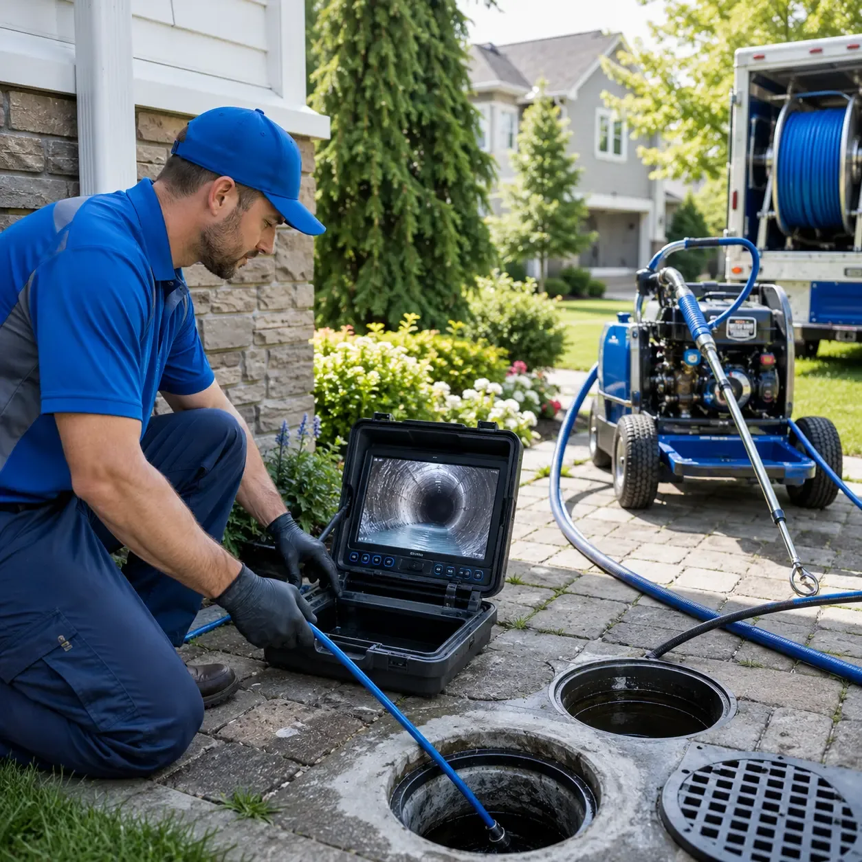 Outdoor drain cleaning professionals serving Calhoun City, MS