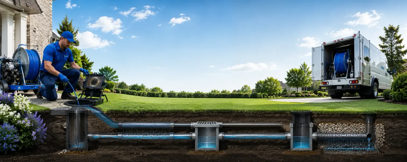 Outdoor drain cleaning information for Calhoun City, MS